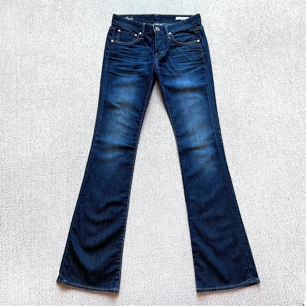Commonwealth Luxury FTP Low Rise Bootcut Jeans Lindey no distressing 26